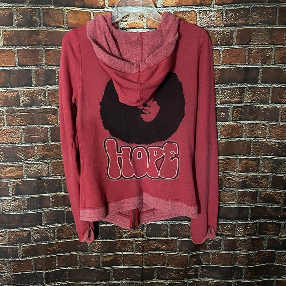 Gypsy 05 Made in Hollywood Unique Red Boho Hoodie Size L - Picture 7 of 9